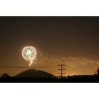 Riverside: Fireworks on the top of Mt. Rubidoux on 4th of July