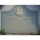 Blakely: Confederate Flagpole Plaque