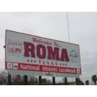 Welcoming sign of Roma