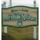 De Funiak Springs: : The Sign welcoming you to De Funiak Springs