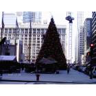 Chicago: Tree at the 2006 Christkindle Market December 3