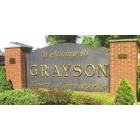 Grayson: Welcome Sign in City Park