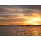Hubbard Lake: : Morning Fog with the Sunrise