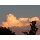 Rancho Cucamonga: : clouds at sunset.