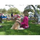 Huntington Beach: : Beth and Pasha at the HB Dog Walk