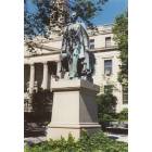 East Orange: A statue of Abraham Lincoln located in front of East Orange City Hall