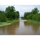 Cross Roads: : Lake Lewisville Flooding onto Fishtrap Road - June 28th 2007