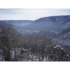 Ohiopyle: View from Sugarloaf Rd. overlook in the winter