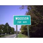 Woodson: Woodson Population Sign