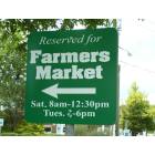 Cary: : Downtown Cary - Farmers Market Sign