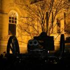 Athens: The Double-Barrelled Cannon in front of City Hall
