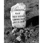 Goldfield: Grave marker, Library Paste Goldfield Cemetery