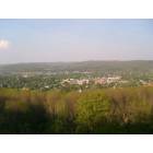 View of Norwich, NY from atop the quarry