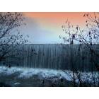 Cheshire: waterfall, Lake Percival, Cheshire CT