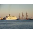 New London: Explorer Of The Seas and the USCGC Eagle