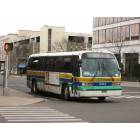 New Britain: : bus in downtown nb