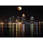 Jeffersonville: View Eclispe of Moon over Louisville from the Falls of Ohio