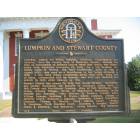 Lumpkin: Lumpkin and Stewart County Historic Marker