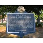 Cuthbert: : First Randolph County Courthouse Site Historic Marker - Cuthbert Town Square