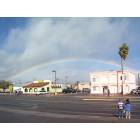 Sierra Vista: Rainbow over the Christmas Parade down Fry.
