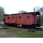 Wilton: : Another View of the Caboose at the Depot 2005