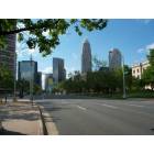 Charlotte: : Skyline from 4th Street in the Government District