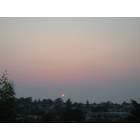 Rodeo: : Smokey sunset from the fires. The sun is so red!