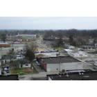 Benton: Eastward view from atop the Wood Building on the Public Square