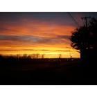 Lancaster: Fall Sunset along Pleasant Run Road