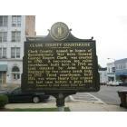 Winchester: : Historical Marker_Clark County Courthouse_side 1