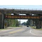Childersburg: : Railroad overpass entering downtown Childersburg