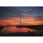Belton: : Sun rising over Belton Dam