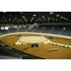 Lexington-Fayette: : Interior of the new indoor arena at the Kentucky Horse Park (set up for vaulting).