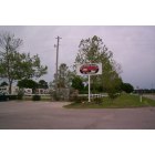 Thackerville: Entrance to Red River Ranch RV Resort in Thackerville