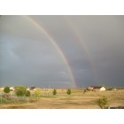 Pueblo West: double rainbow