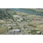 Bismarck: : Bismarck State College aerial view with the missouri river in background