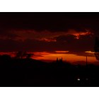 Alamogordo: : Crimson sunset looking west over Alamogordo