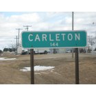 Carleton: city population sign