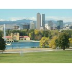 Chelsea: Denver's park, skyline and mountains