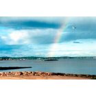 West Haven: rainbow over the savin rock shore