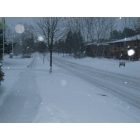 Medina: : Snow stormy night on Spring Brook Drive