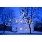Richmond: : Round Church on winter night