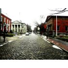 New Bedford: : Downtown, with visitors centre on the right.