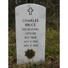Gravestone of Charles Bruce