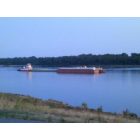 Newburgh: : Barge on Ohio River from Newburgh side