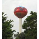 Mount Jackson: Apple Basket Water Tower along I-81 in Mt. Jackson, VA