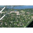 Lake Mills: : downtown lake mills from air