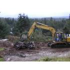 Sumner: : Clearing away for new home construction. Prarie Ridge section of Sumner, Washington.