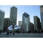 Chicago: : Cloud Gate sclupture in Millenium Park in Chicago