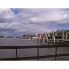 Bay City: : Saginaw River dividing Bay City's West Side from East, looking North